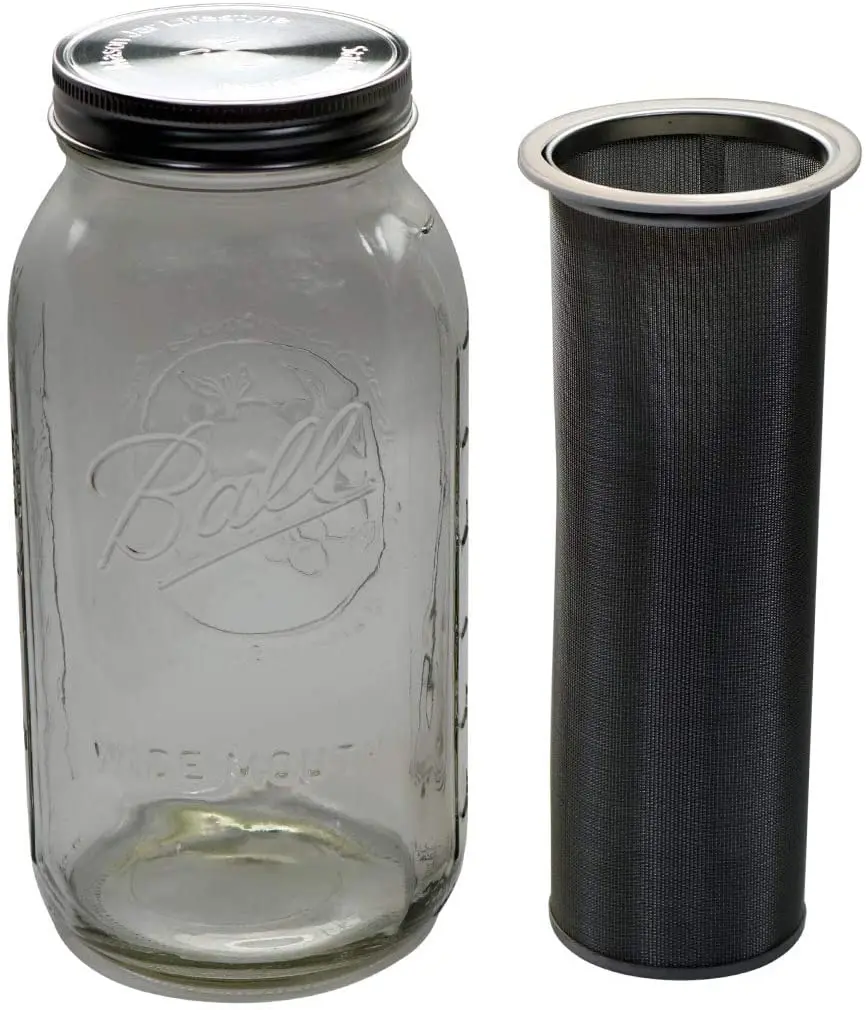 Wide Mouth Mason Jar Filter for Brewing Cold Coffee Tea and Beer stocked
