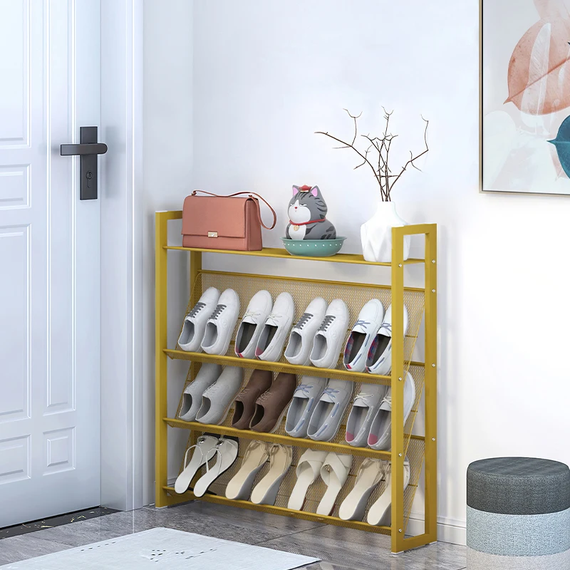 space saving home modern adjustable living room furniture entryway and hallway metal wire storage organizer stands shoe racks