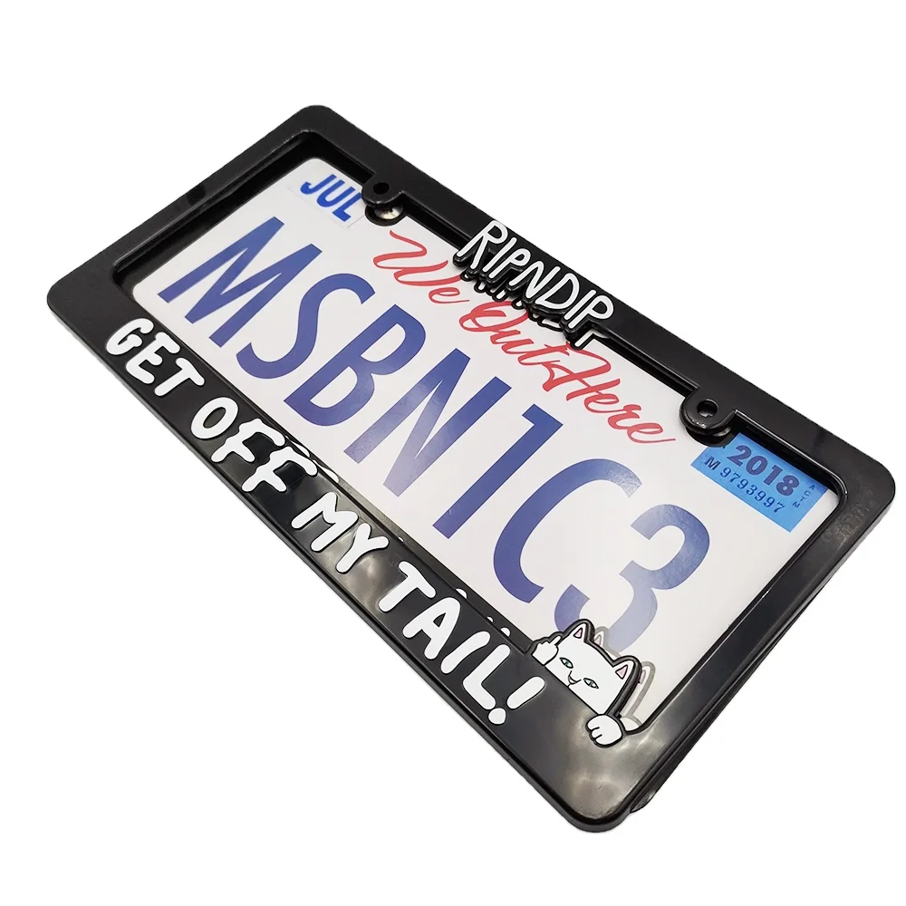 
License Plate Frame New Customized Car Number License Plate Frame Wholesale Car License Plate Frame Plastic 