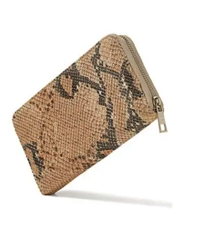 Luxury Slots Python Skin Leather Women Wallets Coin Purses Card wallets With Zipper