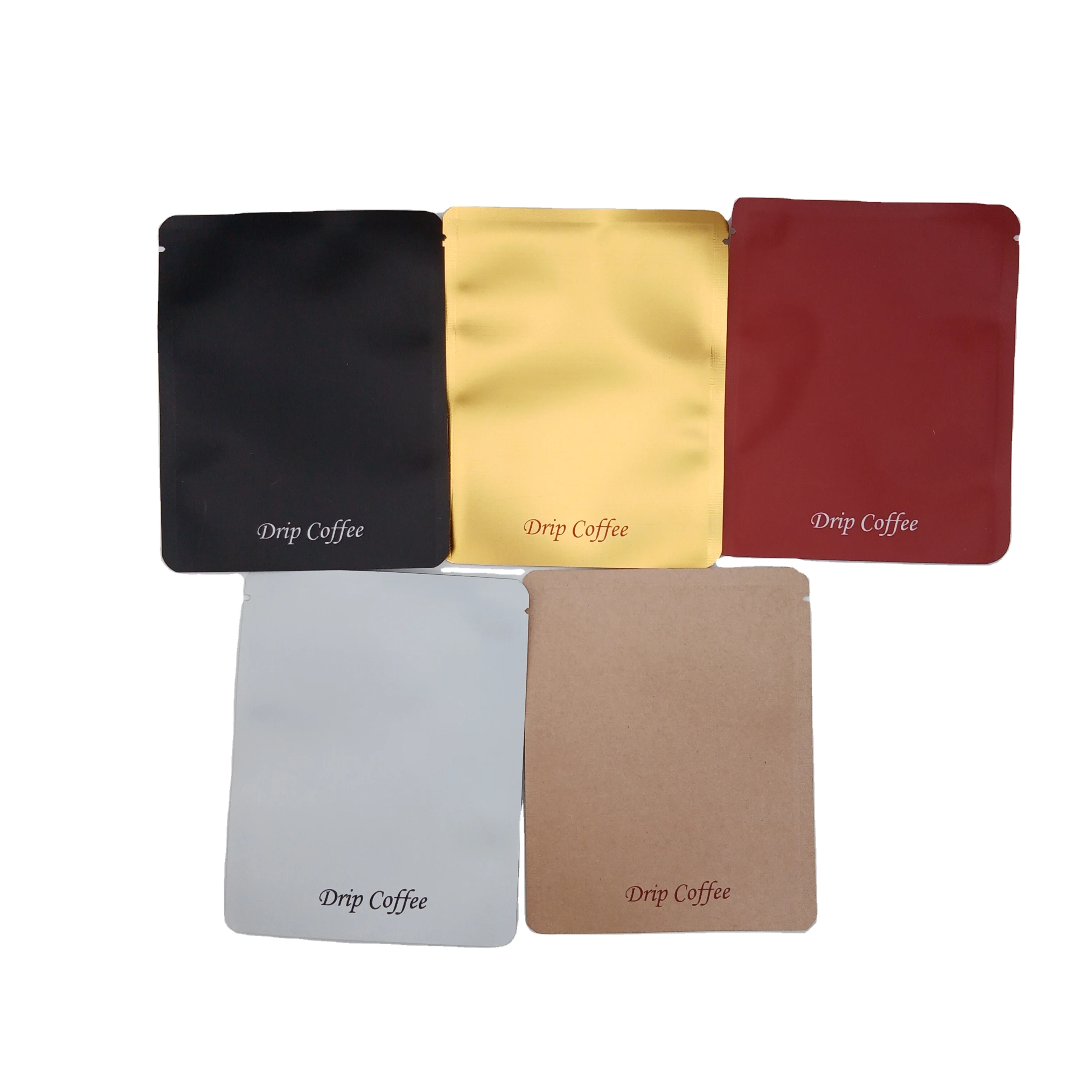 In stock aluminium foil moisture proof hanging ear drip coffee bag tea portable filter sachet tea bag