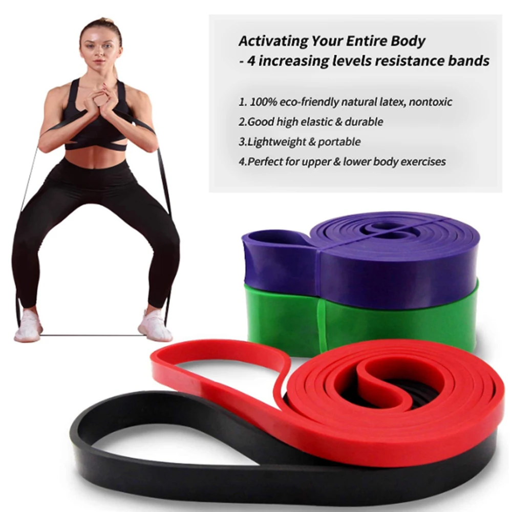  Мужской набор фитнес-браслетов для тренировок Laxtex Powerlifting Pull Up Bands Resistance