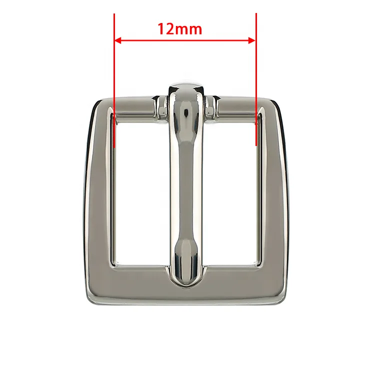 Shiwang Wholesale Square 12.6mm Classic Bright Silver Color Pin Buckle For Watch Belt