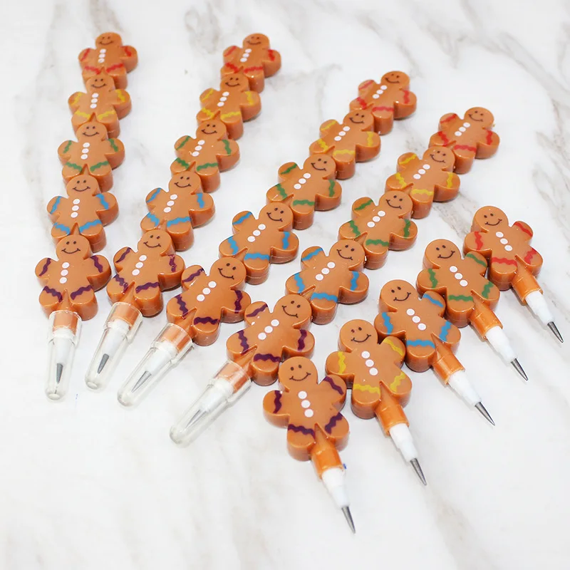 Christmas Cookies Pencil Cartoon Bullet Pencil Creative Sharpen-free Primary School Students Changeable Refill HB Pencil