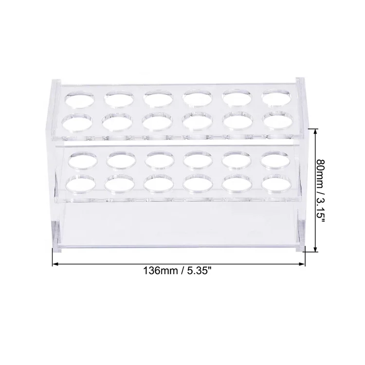 Акриловая стойка для пробирок с 12 отверстиями держатель из оргстекла хранения лабораторных принадлежностей