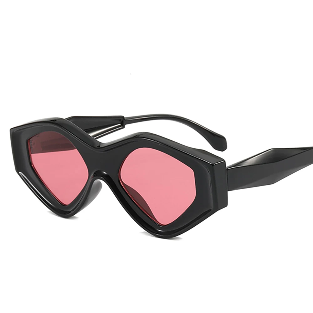 Fashion Polygon Irregular Sunglasses Women Vintage Double Color Uv400 Men Trending Cat Eye Sun Glasses