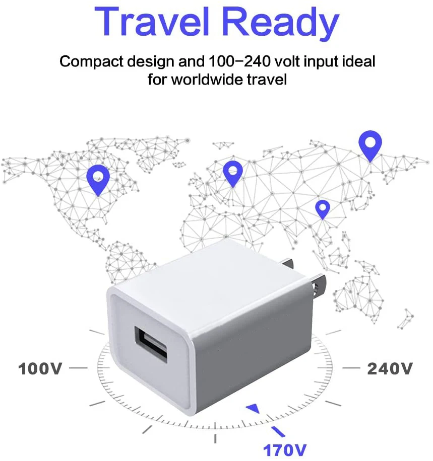 UL Certificate US wall Charger White Color 5V 1A Usb Charger For Mobile Phone