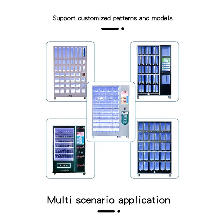 24 Hours Online Self Selling Customized Large Capacity Locker Vending Machine Lockers Metal Display Cabinet for Sale