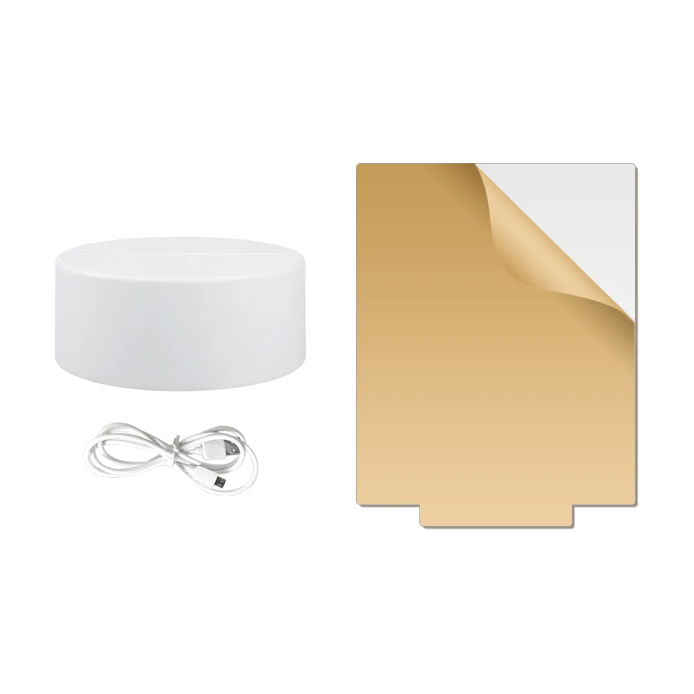 Creative 3D Optical Night Light LED Lamp Acrylic Christmas Decoration LED Light