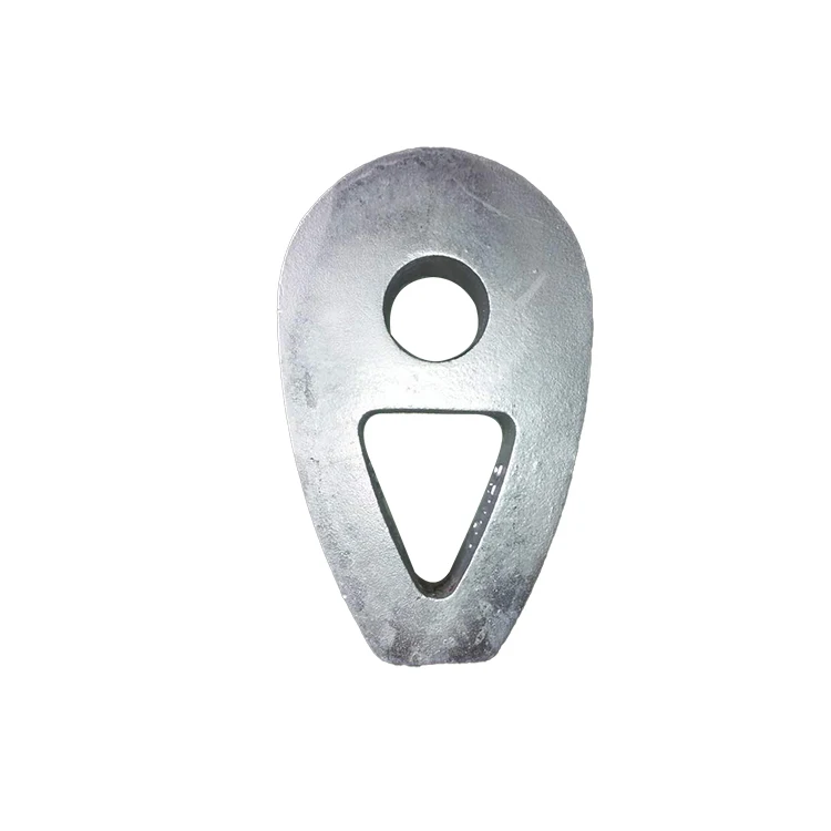 High Quality Galvanized Din3091 Carbon Steel Rigging Hardware Power Accessory Wire Rope Thimble
