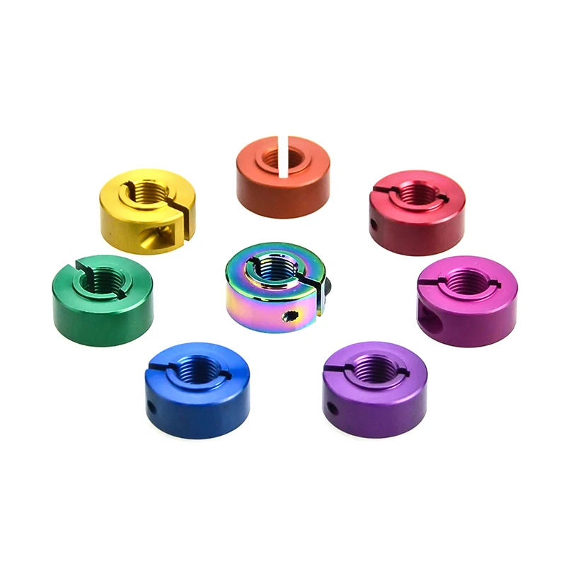 Пользовательский прецизионный алюминиевый Разъемный двойной раздельный вал воротник Твердый комплект винтовой вал воротник