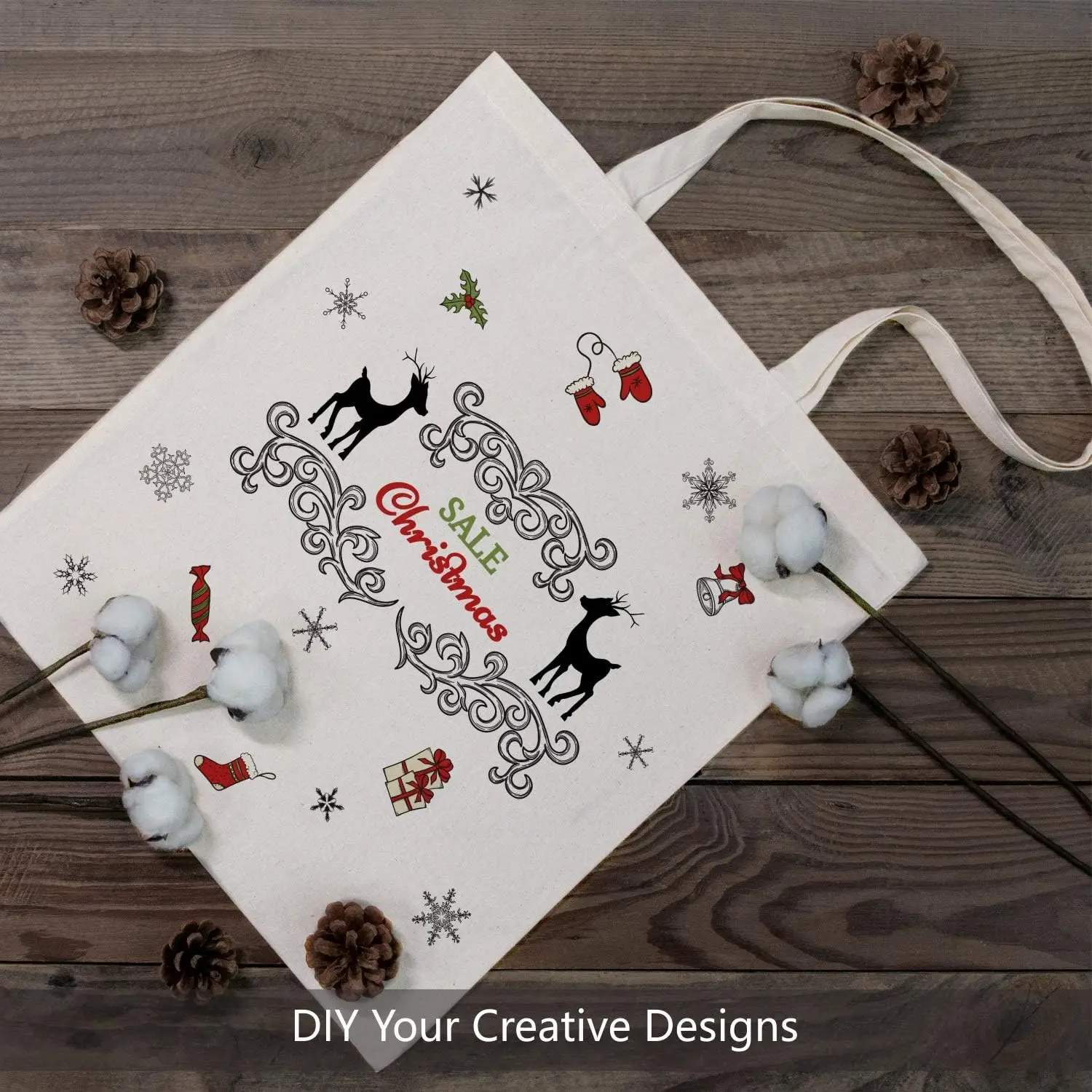 Hot 10 Oz Grocery Shopping Camping Lunch Reusable Recycled Canvas Blank White Tote Cotton Clutch Bag