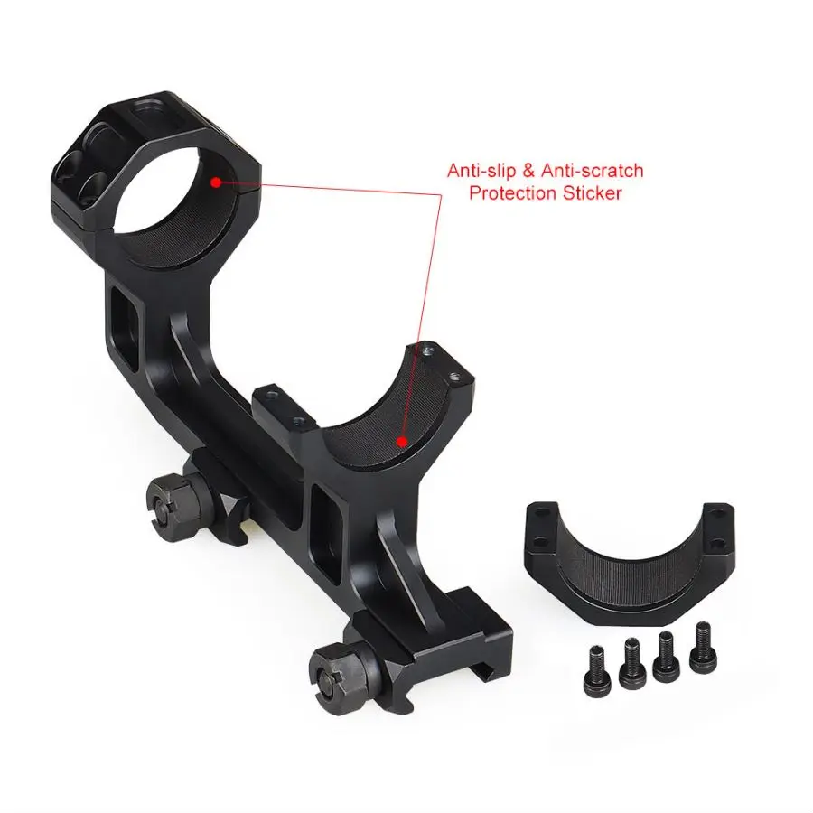 Black Aluminum 30mm Scope Mount Strong Impact 800G Ring HK24-0243