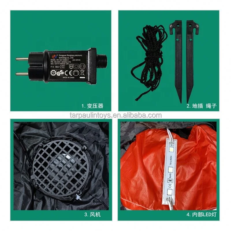 240CM 8Ft Garden Decors Holiday Supplies Santa Claus Christmas Outdoor Decorations Inflatable