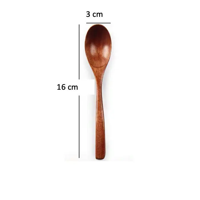 High Quality Cheap Natural Eco-Friendly Reusable Wood Spoon Food Wooden Kitchen Spoons