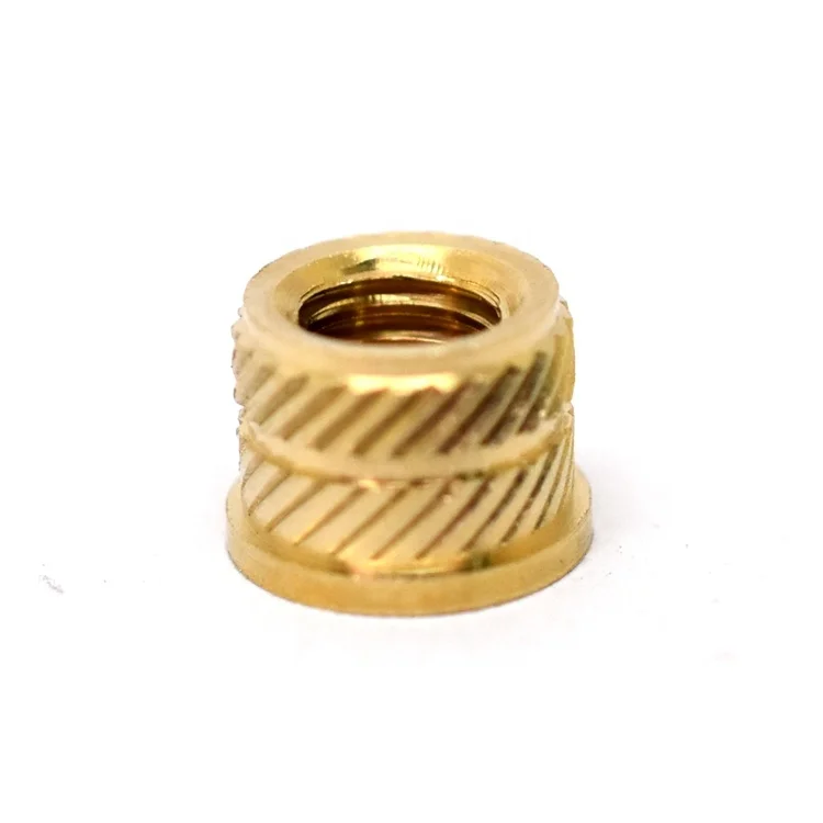 JIYAN OEM CNC Turning Machining Service Precision Brass Knurling Threaded Nuts