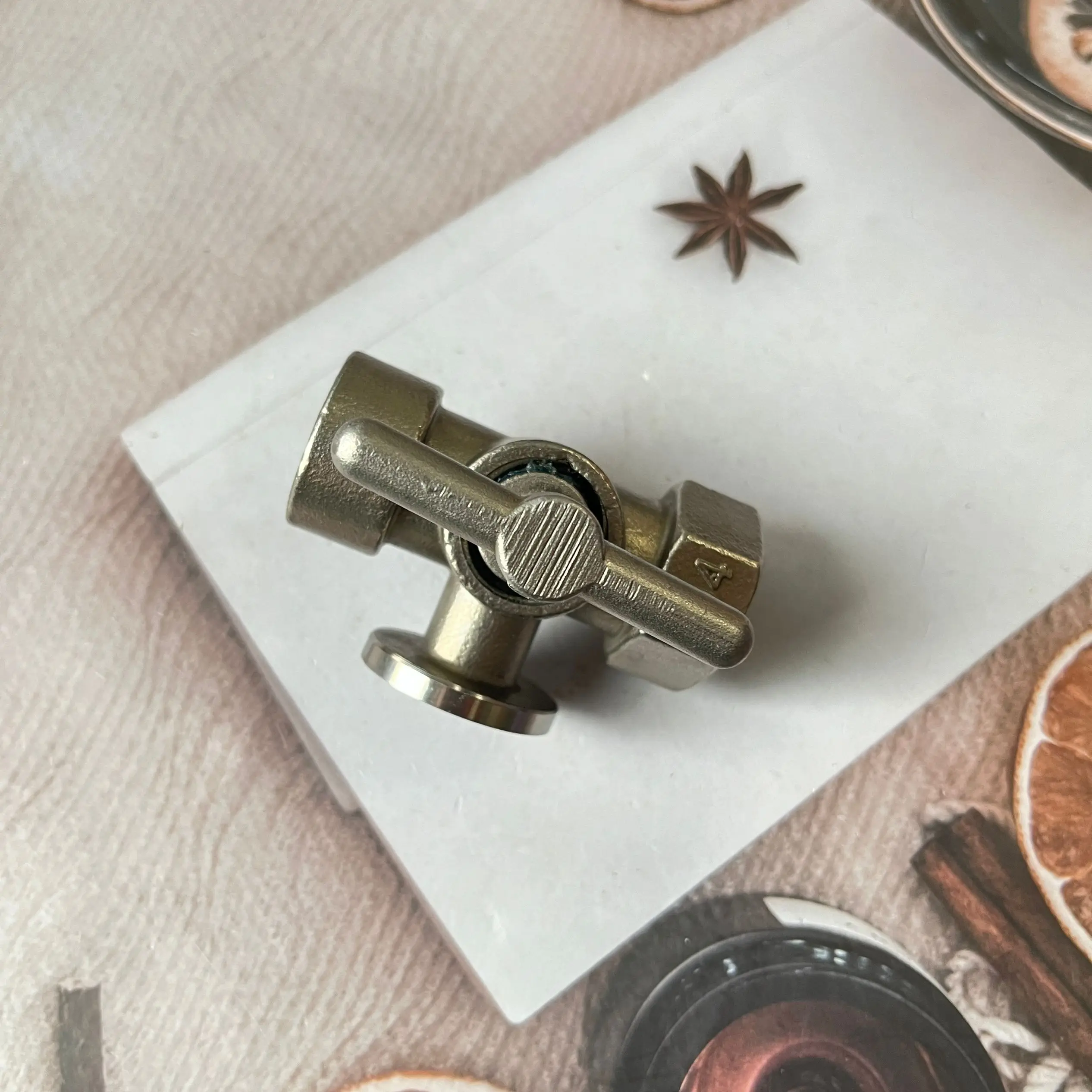 Stainless steel pressure gauge three-way plug valve Boiler steam valve durable high pressure