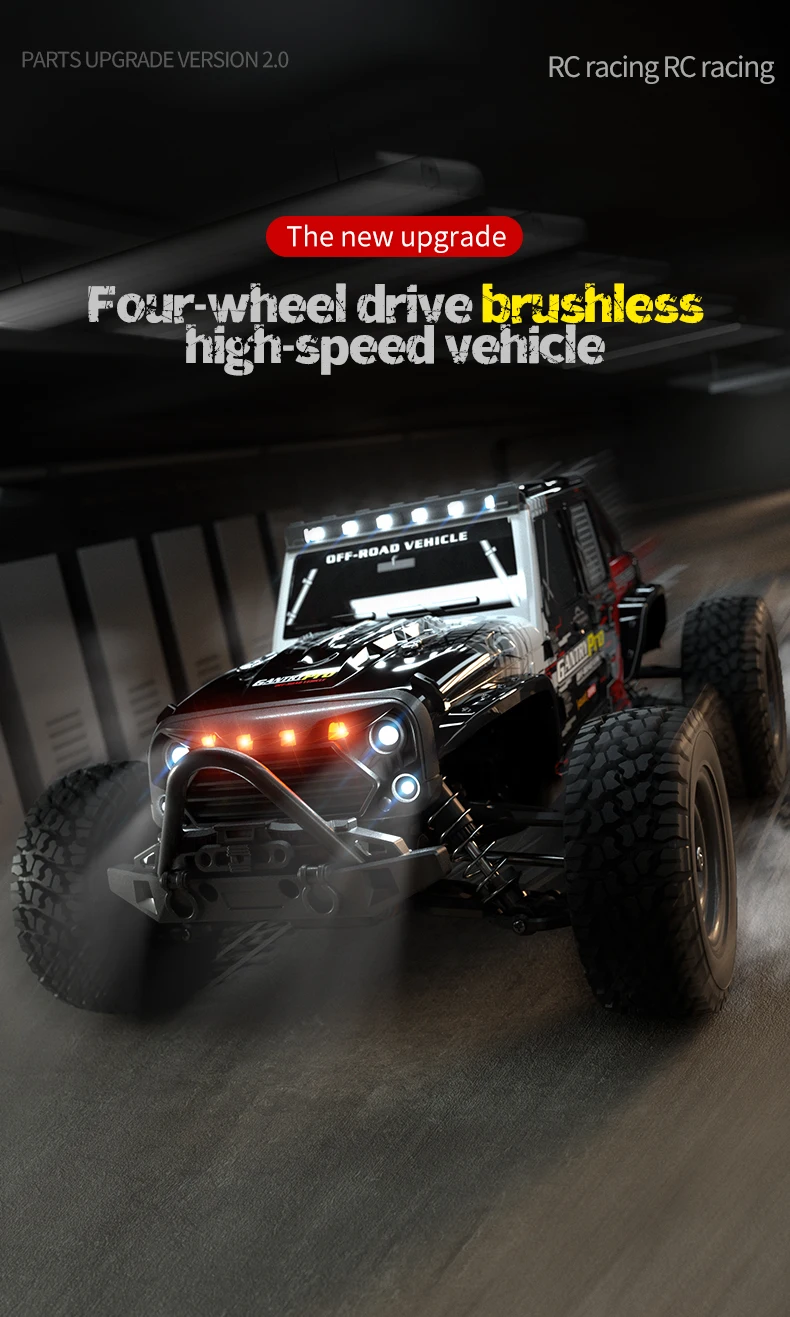 1/16 JJR/C Q117C Full Scale Brushless High Speed Off-Road Wrangler rc drifting cars for adults with high speed