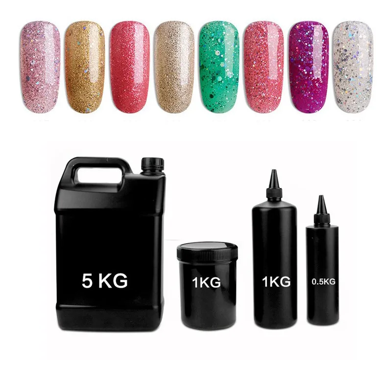 
OEM 1000ml Gel Form 1kg/ kit halal nail polish For your own logo 
