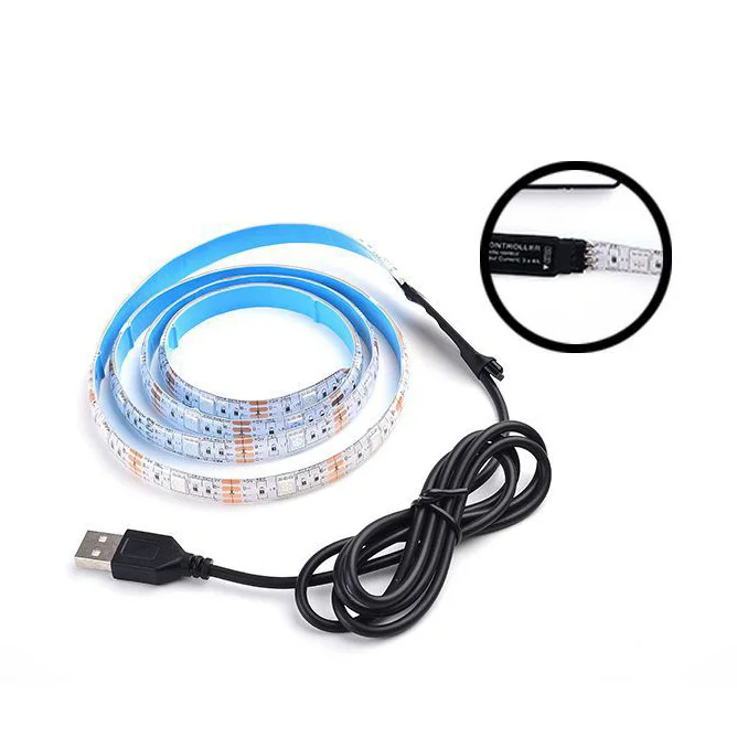 5M remote control USB power supply 5050 SMD waterproof flexible USB 5v LED RGB soft light tv backlight Light Strip