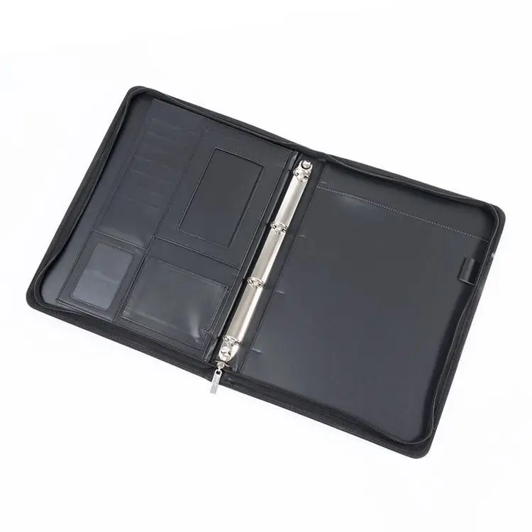 Индивидуальная свободная канцелярская сумка на молнии с листьями, Обложка, папка для менеджера, креативная офисная сумка A4 для документов