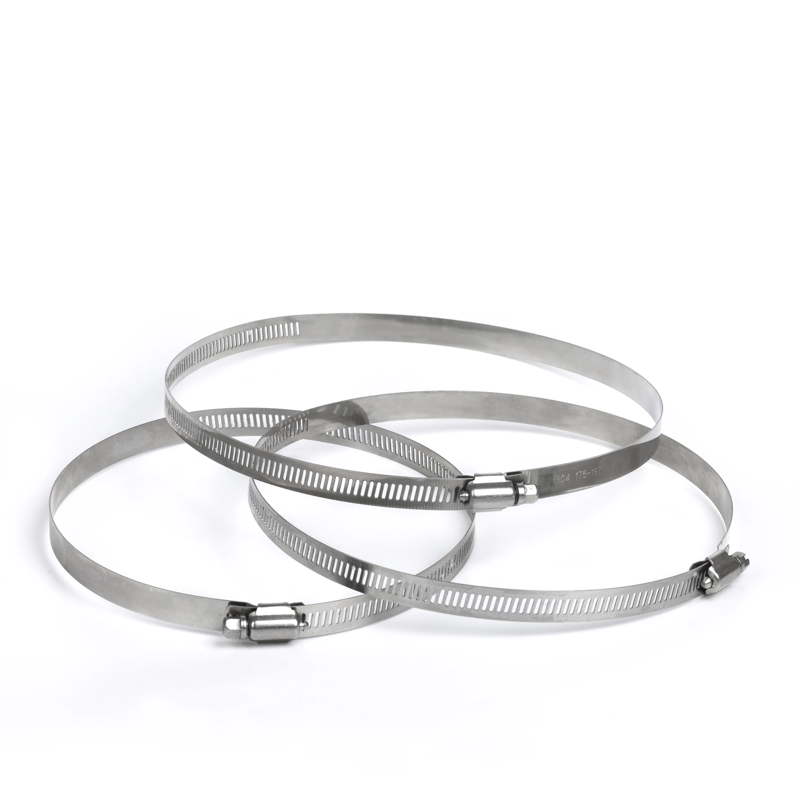 Quality german type hose clamp praise Slotted Head Screw hose clamps stainless steel ss pipe clamp