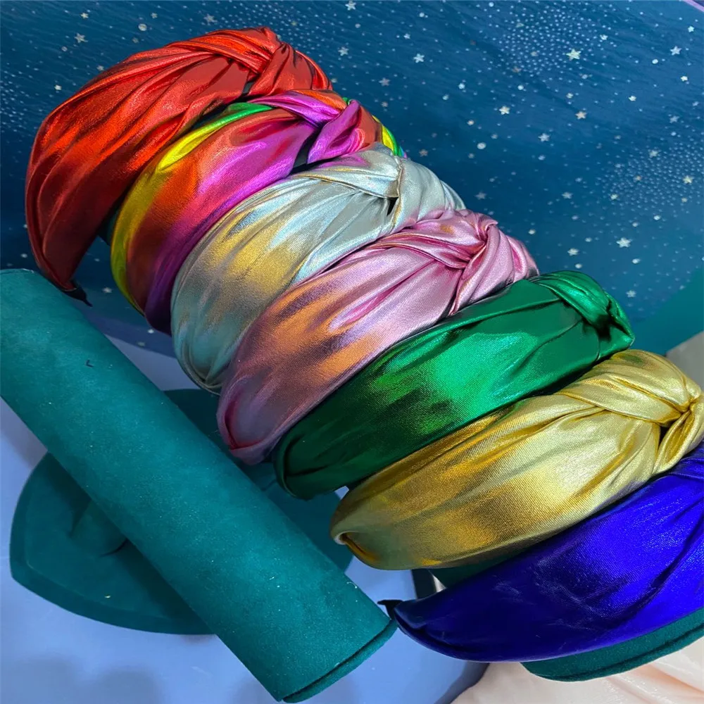 
Factory Hot sales New Design Hairband Colorful Head Wrap Women Headband Handmade Hair Hoop Hair Accessories 