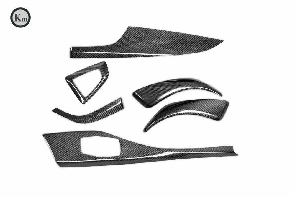 KM for carbon fiber  car interior parts car interior trim dashboard trim for BMW  F21 F22 F23  2012-2016  6pcs