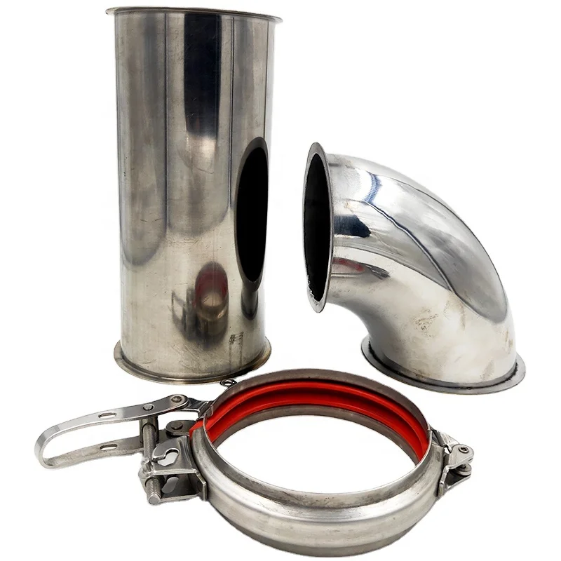 Dust collection round duct fittings quick lever clamp quick release pipe clamps quick connect pipe clamp
