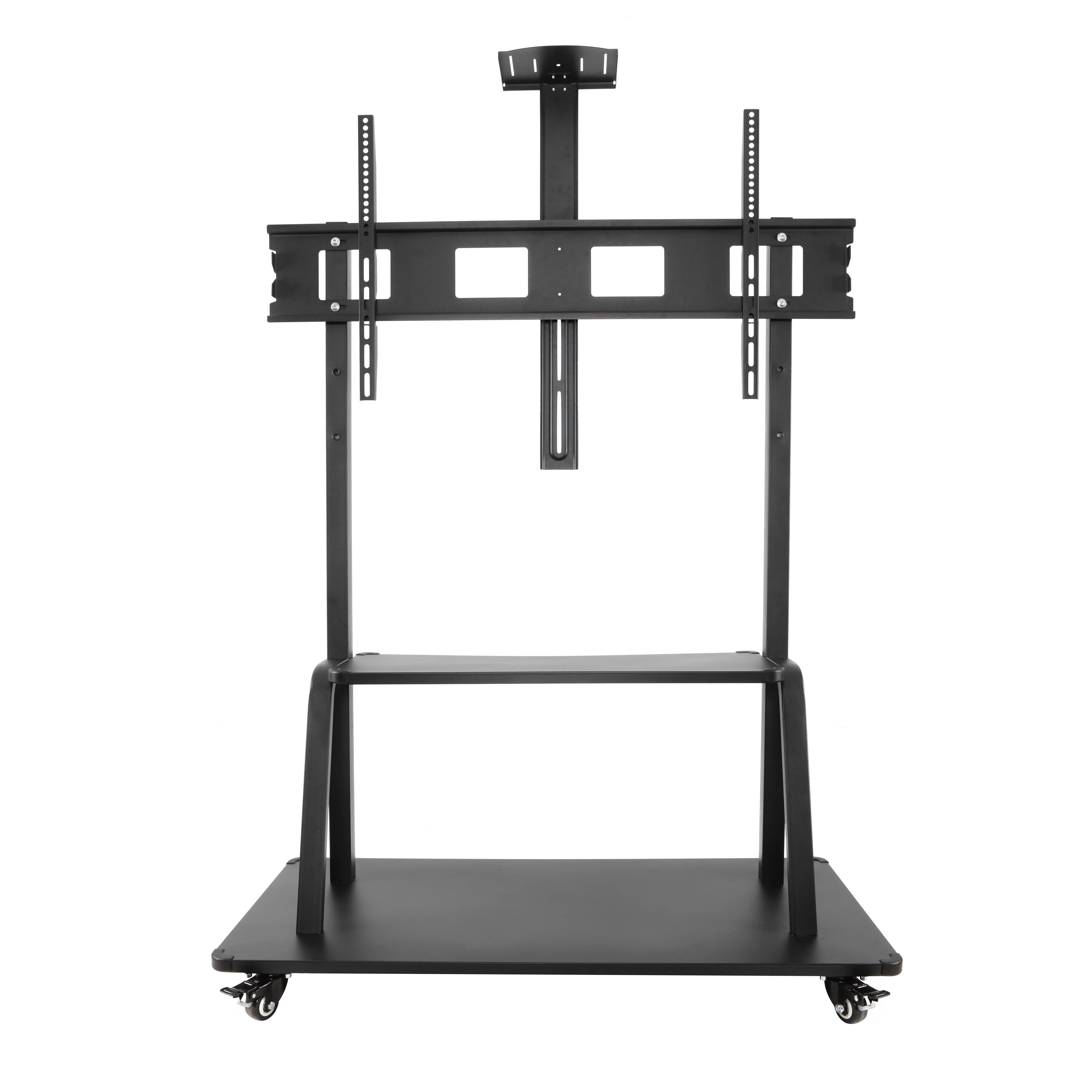Large Vesa Size 1200*600mm 150 Inch LCD Mount Height Adjustable Mobile Cart TV stand Mobil Tv Lift For Commercial and Household