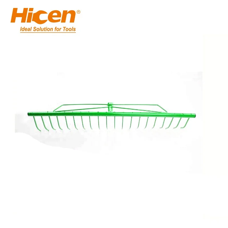 Lawn Leveling Rake Garden Leaf Rake Adjustable Iron Landscape Rake 50302006D A3 Steel 1 Years 2 1/2IN Powder Coating HICEN 650g