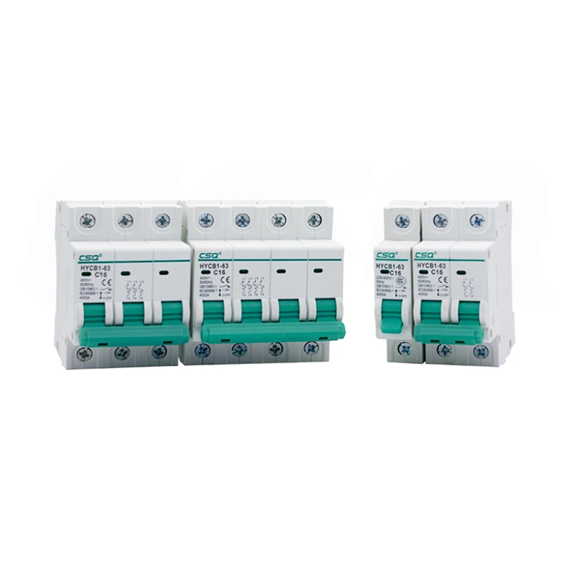 CSQ 125 amp miniature circuit breakers 1 pole mcb 63a 1p electrical remote control 40 amp circuit breaker c20 64a overload