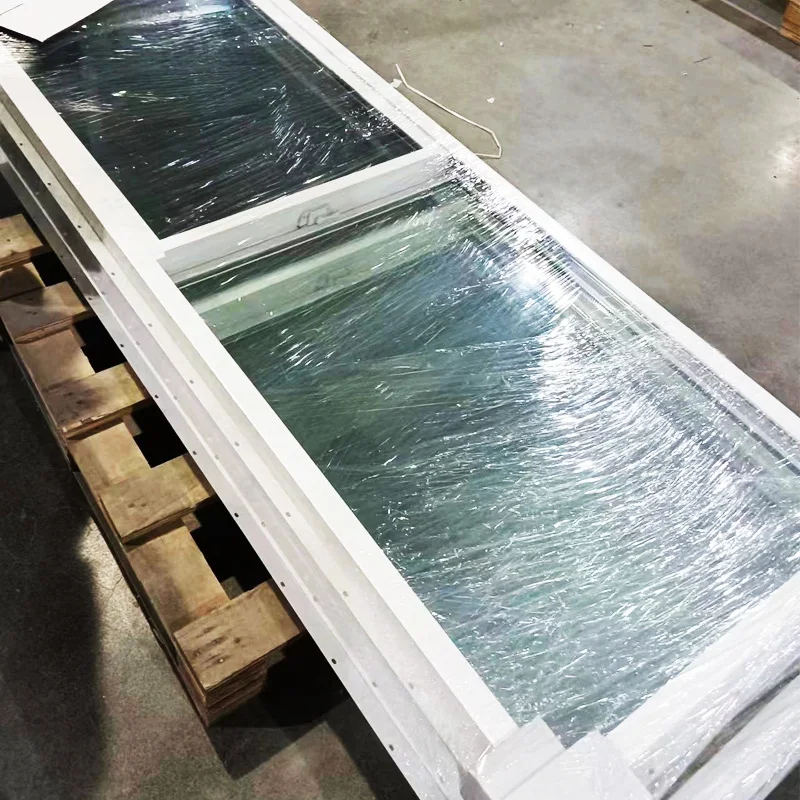 American style Vinyl sliding window with screen