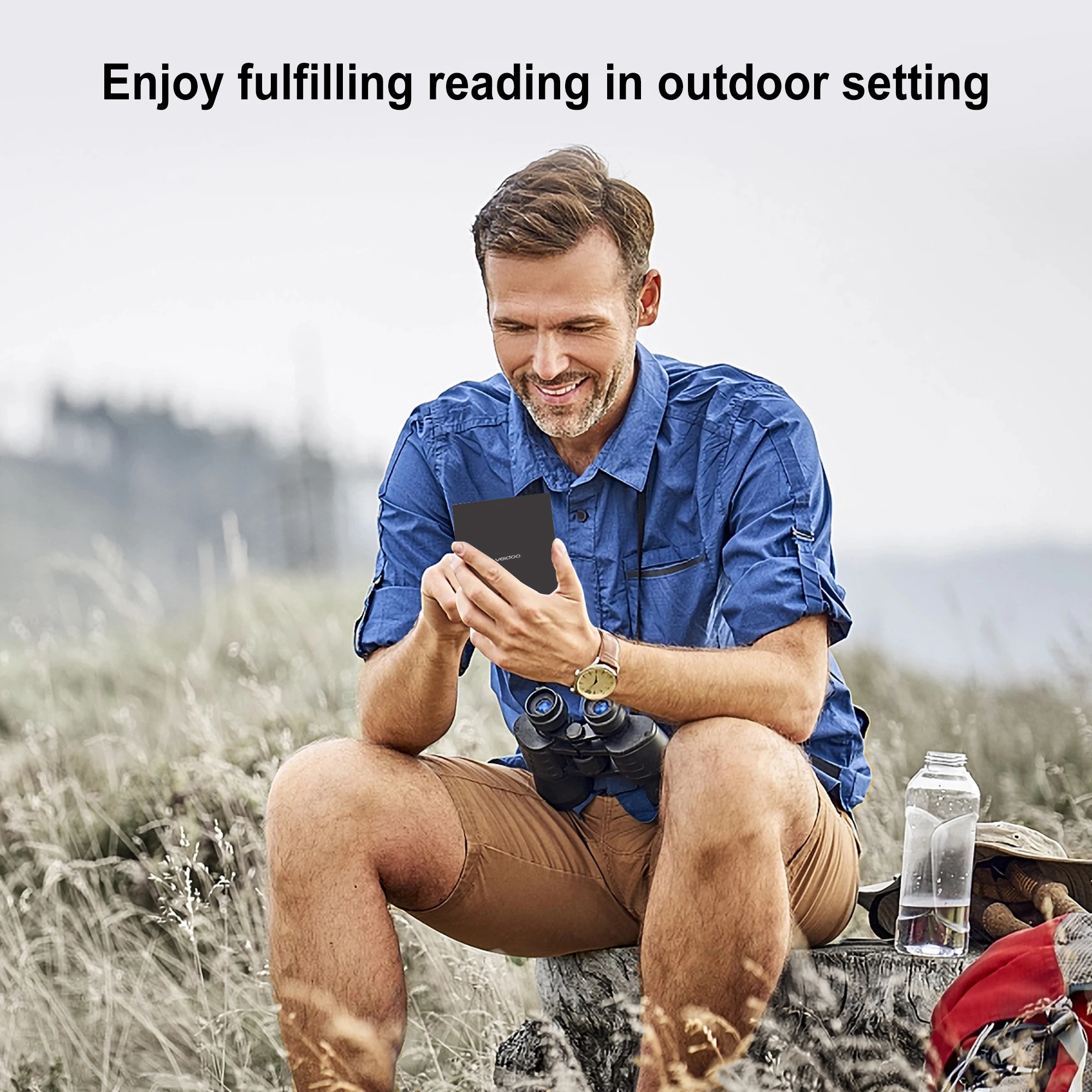 Black 6 inch E-Ink Display 32GB Storage Electronic Book Reader Increased Battery Life Touch Screen E-reader with TF Card Slot