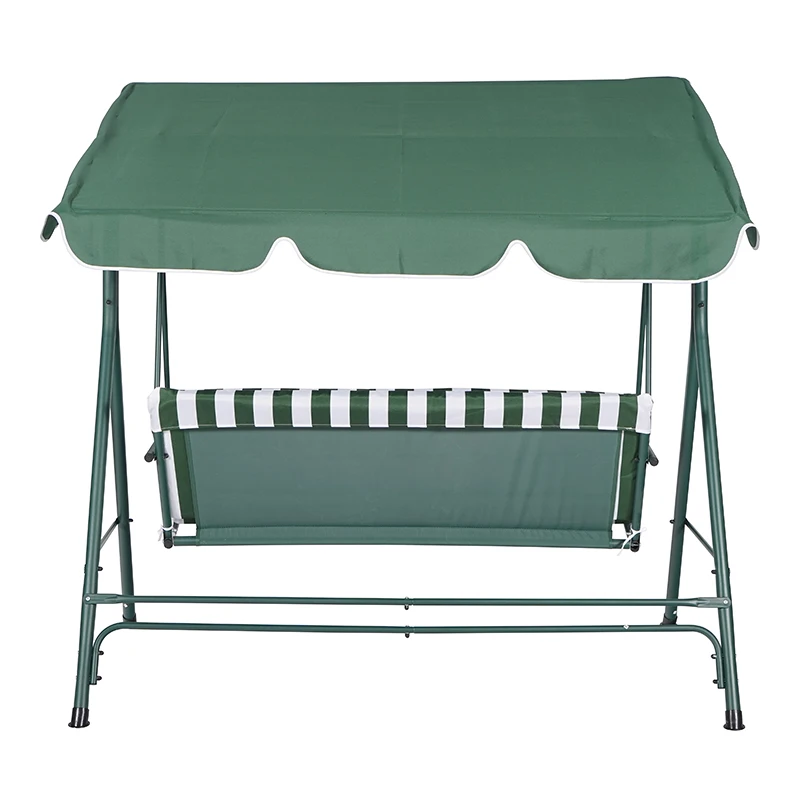 Hitree 3 места качели для патио с навесом металлические уличные взрослых