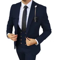 2023 Oem Trajes De Hombre Slim Fit Groom Wedding Business Tuxedo Suit Formal Gentleman 3 Pieces Blazer Designs For Set Men Suits