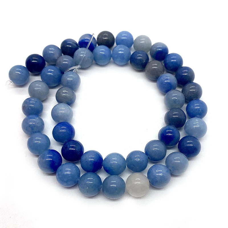 Natural Stone Beads Vlue Sapphire For Jewelry Making Blue Loose Beads 6mm-10mm Vertical Hole Beads