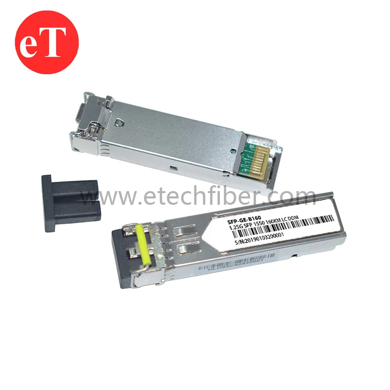 1.25G 1550nm 160KM LC connector Compact Dual ONU Fiber Transceiver SFP Module
