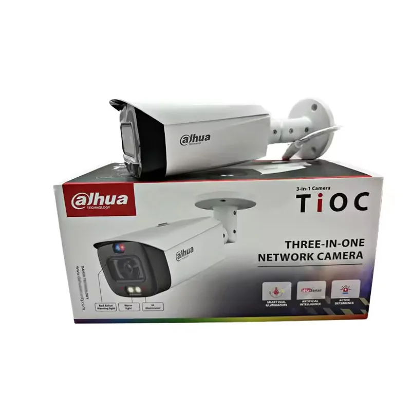 Dahua Tioc 8MP Smart Dual Light Active Deterrence Vari-focal Bullet WizSense Network Camera IPC-HFW3849T1-ZAS-PV