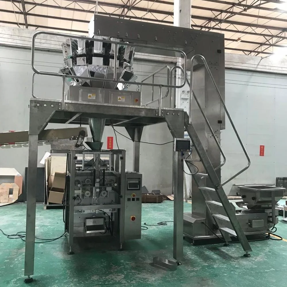 Pneumatic CE ISO cashew nut cookies snack food packing machine