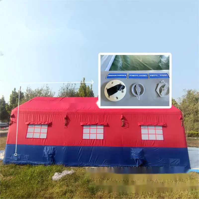 Outdoor portable white air sealed fast folding blow up tent Inflatable medical tent shelter for hospital emergency use
