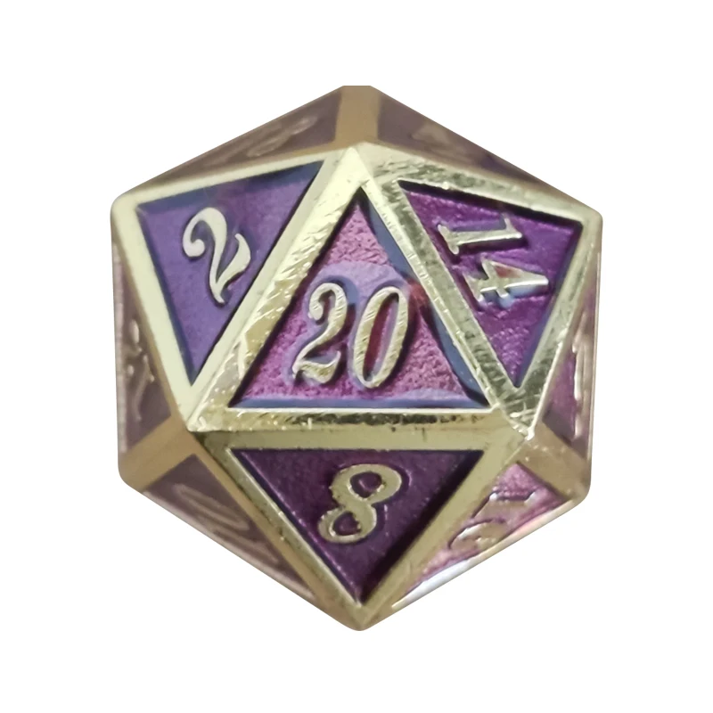 Factory Custom Polyhedral Metal Dice Combination Polyhedron 7pcs Set For Role-playing Board and Card Games High Quality gifts