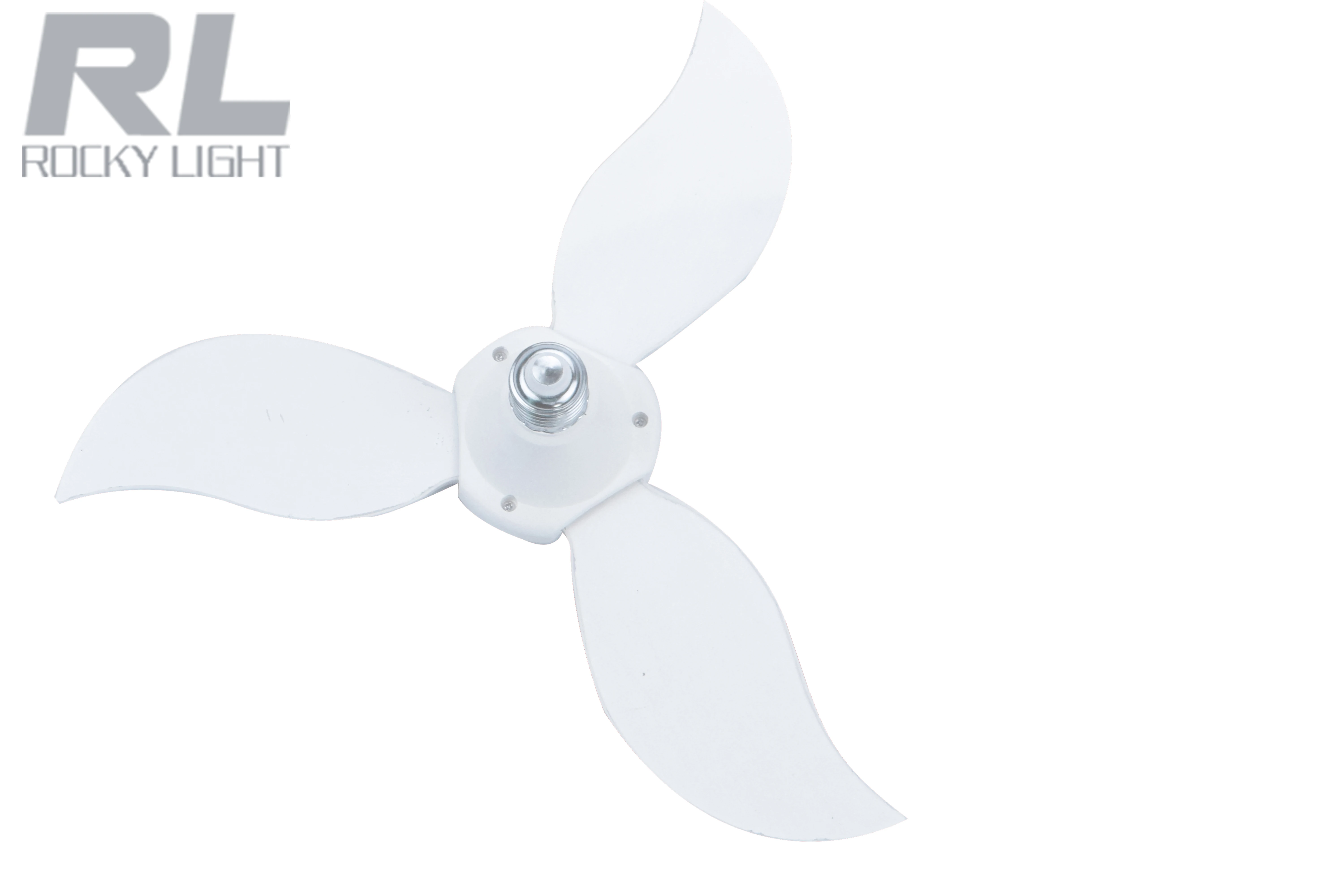 RockyLight three-leaf lamp fan folding design creative UFO chandelier E27 screw super bright LED energy-saving home lamp 30W