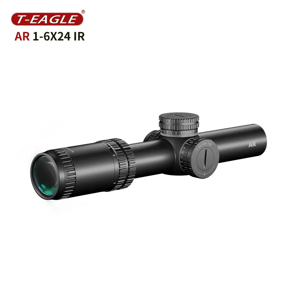 T-Eagle AR 1-6X24IR HD scope waterproof shockproof scope  eteched glass reticle Sight  for outdoor sports