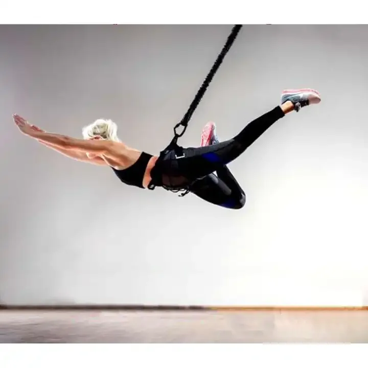 Special Designed Fitness Flying Yoga Bungee Dance Cords With Hook Bungee Rope Indoor Yoga
