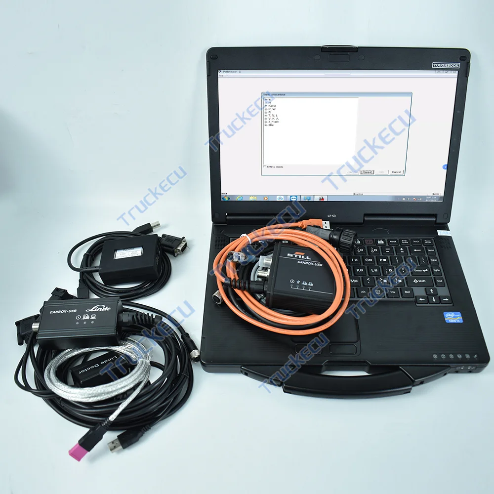 CF53 laptop forklift truck Diagnostic tool STILL Navigator Jungheinrich SH ET Judit Incado Box for Linde Canbox Doctor
