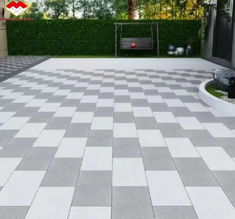 Brothers Stone Flamed Grey Granite Slab Paving Tiles Honed Natural Stone Driveway Pavers Sidewalk Granite Floor Tiles