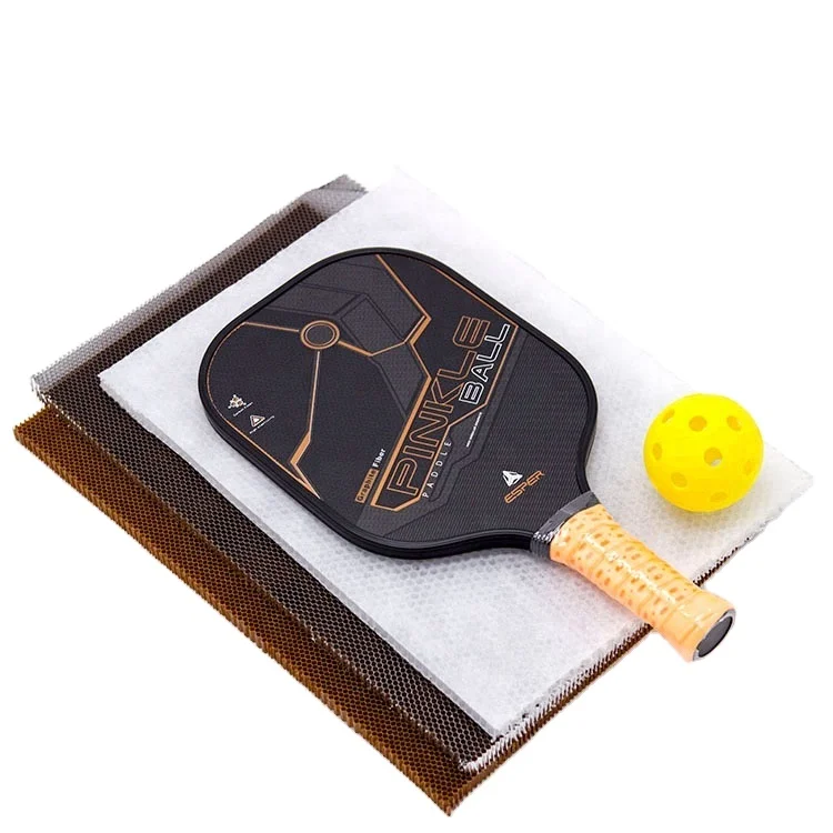 Factory customized logo water transfer sticker for 3 K carbon fiber polymer honeycomb ball paddle