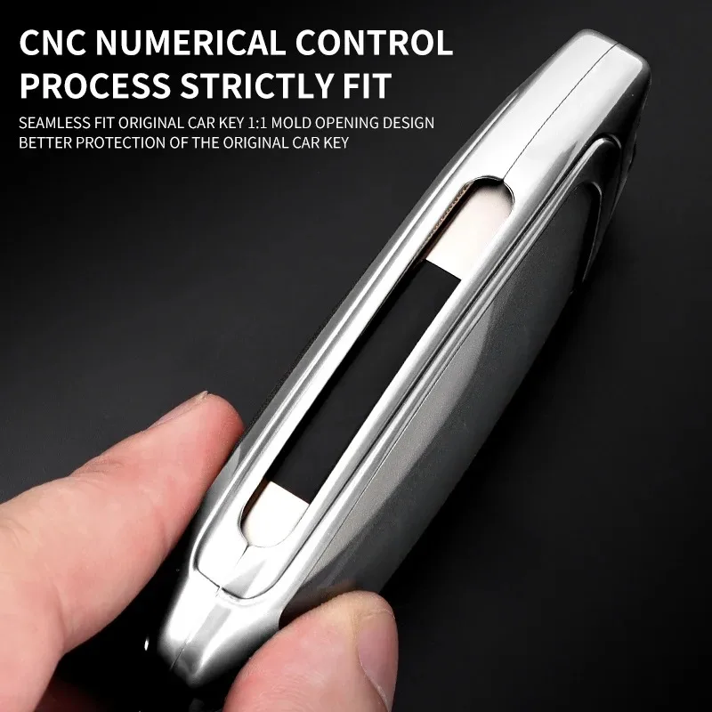 Cowhide Metal Car Keys Bag Cover Keychain Car Key Case For BYD Car Key Accessories