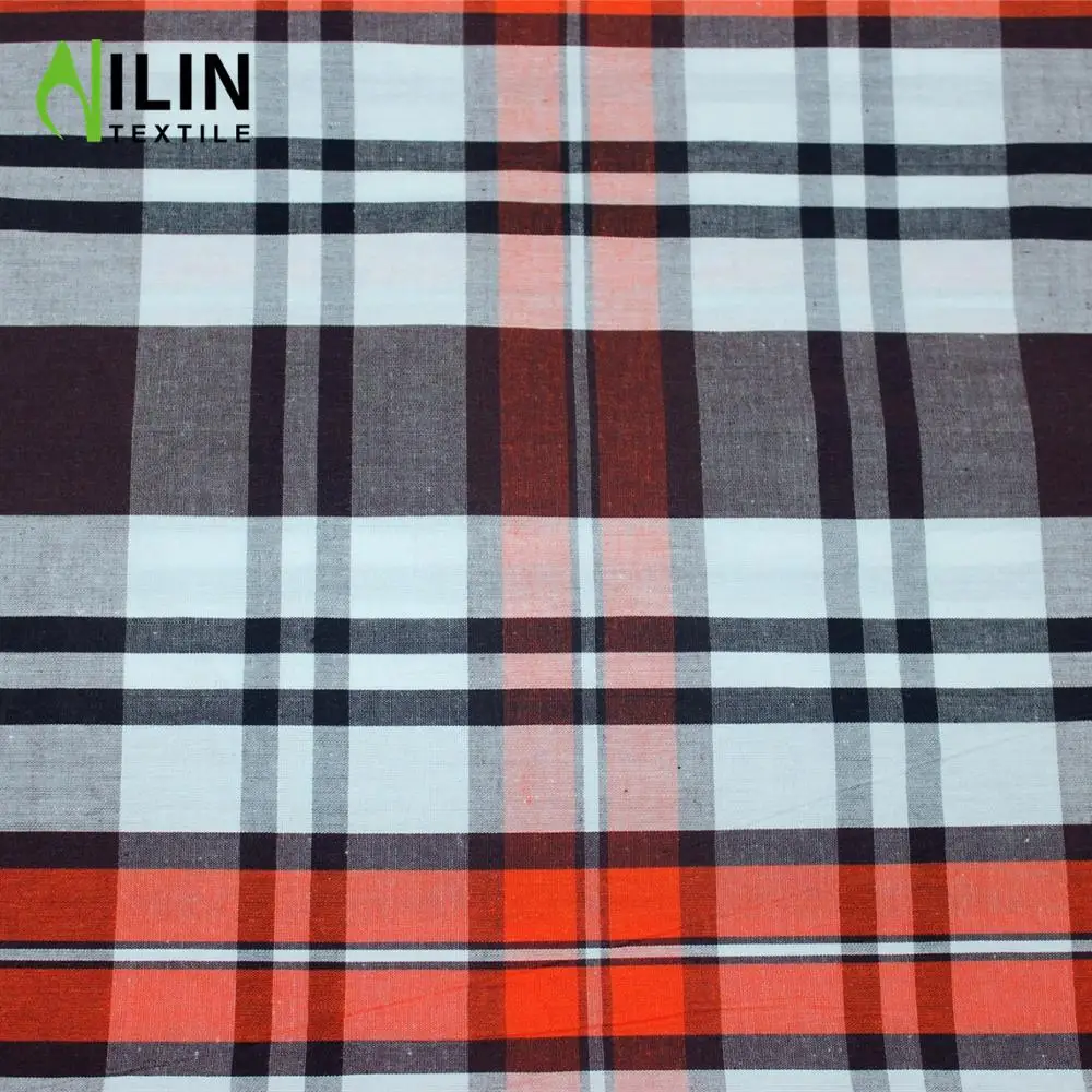 New arrival 100% cotton yarn dyed check fabric woven plaid fabric for shirts